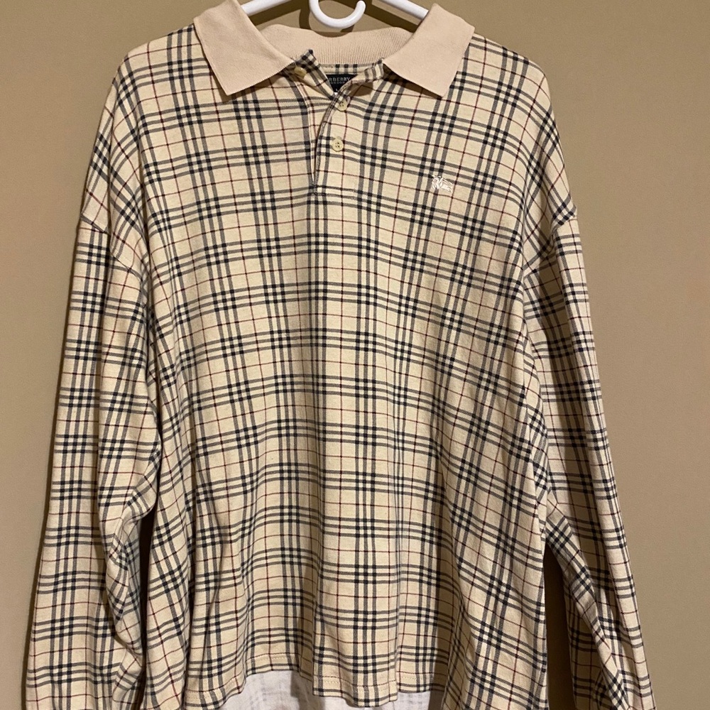 Vintage Burberry Rugby Polo Shirt